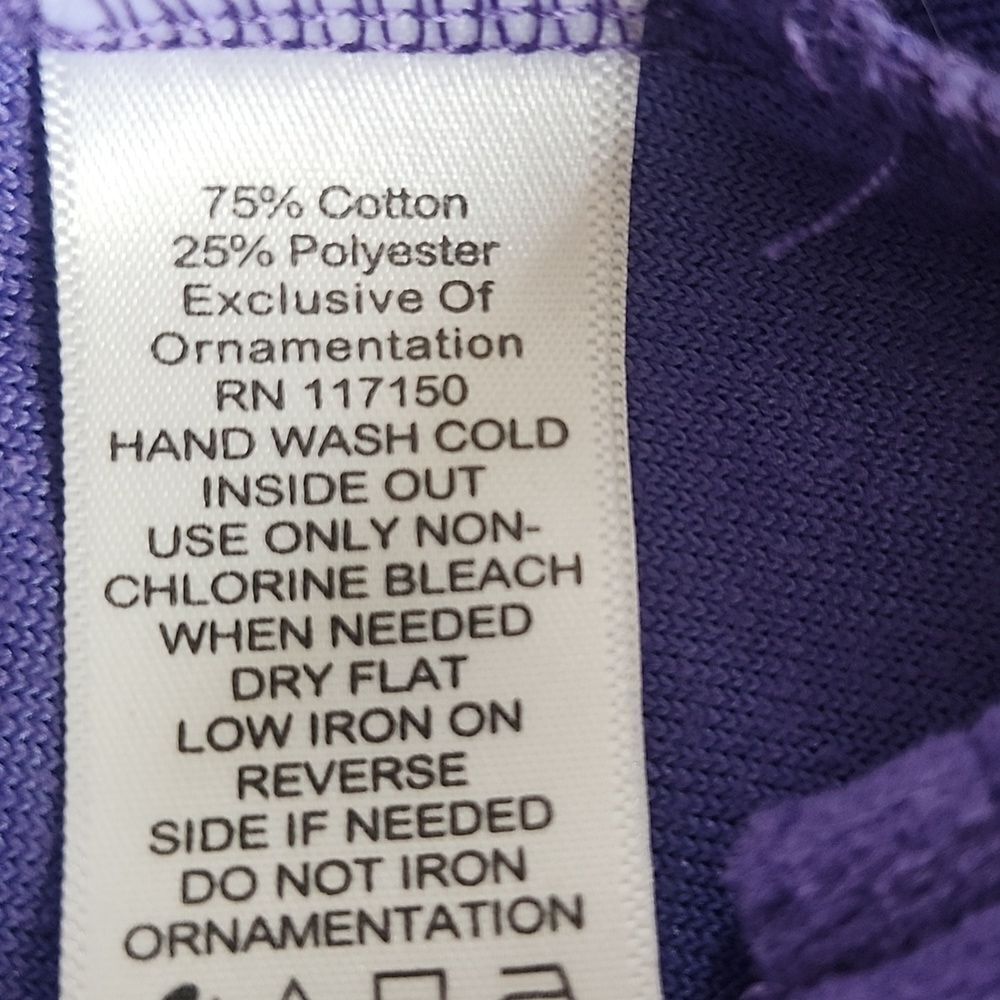 Quacker Factory Velour Top Size Large - Picture 7 of 7